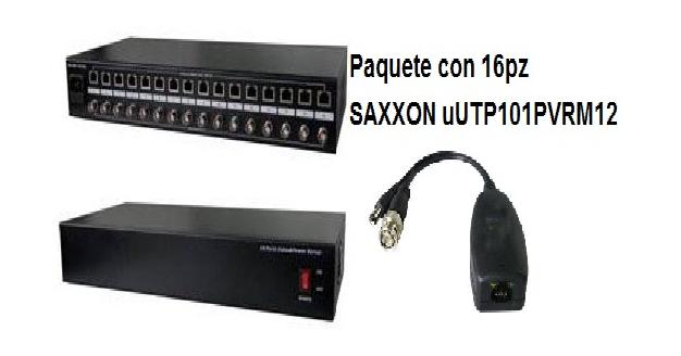 uUTP116PVSV36PAQ uUTP116PVSV36PAQ PAQUETE DE RECEPTOR PASIVO DE 16 CANALES DE VIDEO & 16 TRANSCEPTORES DE 1 CANAL