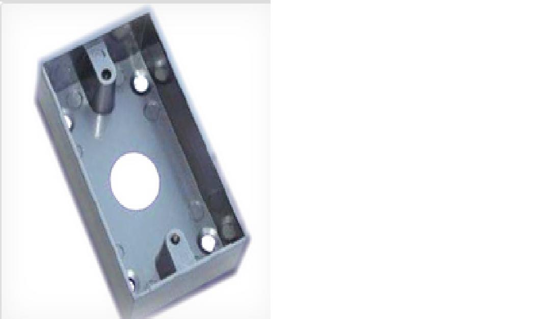 RB03B(ABK800AM) CAJA PARA INSTALACION DE BOTON LIBERADOR DE PUERTA