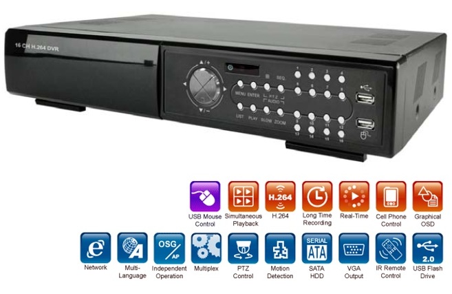 MDR759ZB DVR 16 CANALES COMPRESION