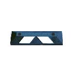 13190HB 13190HB Tope para Estacionamiento Home Park It Azul-Blanco 56 cm