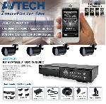 AVC792DKITH600 KIT DVR DE 4CH FULL 960H SALIDA DE VIDEO HDMI INCLUYE 4 CAMARAS BULLET