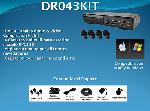 DR043KIT DVR 4 CANALES 4 CAMARAS BULLET PARA EXTERIOR