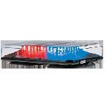 454300CBR 454300CBR Barra de luces Highlighter LED Solaris con montaje de succión e iman (2 colores, domo claro). Azul/Rojo