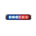 MPS600RB MPS600RB Luz auxiliar de 6 LED?s, 12 Vcd, 1 A. Color rojo/azul