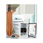 TG100K TG100K Kit de puesta a tierra de 100 Amperes con Electrodo, Filtro, Acoplador y Compuesto H2Ohm.