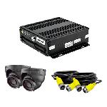 XMR400/2CAM Sistema Completo Móvil XMR400 y 2 XMRDOME(Micrófono Interconstruido), Grabación en SD, Cables Incluidos